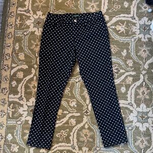Like New Lauren Ralph Lauren Black Polka Dot Pants